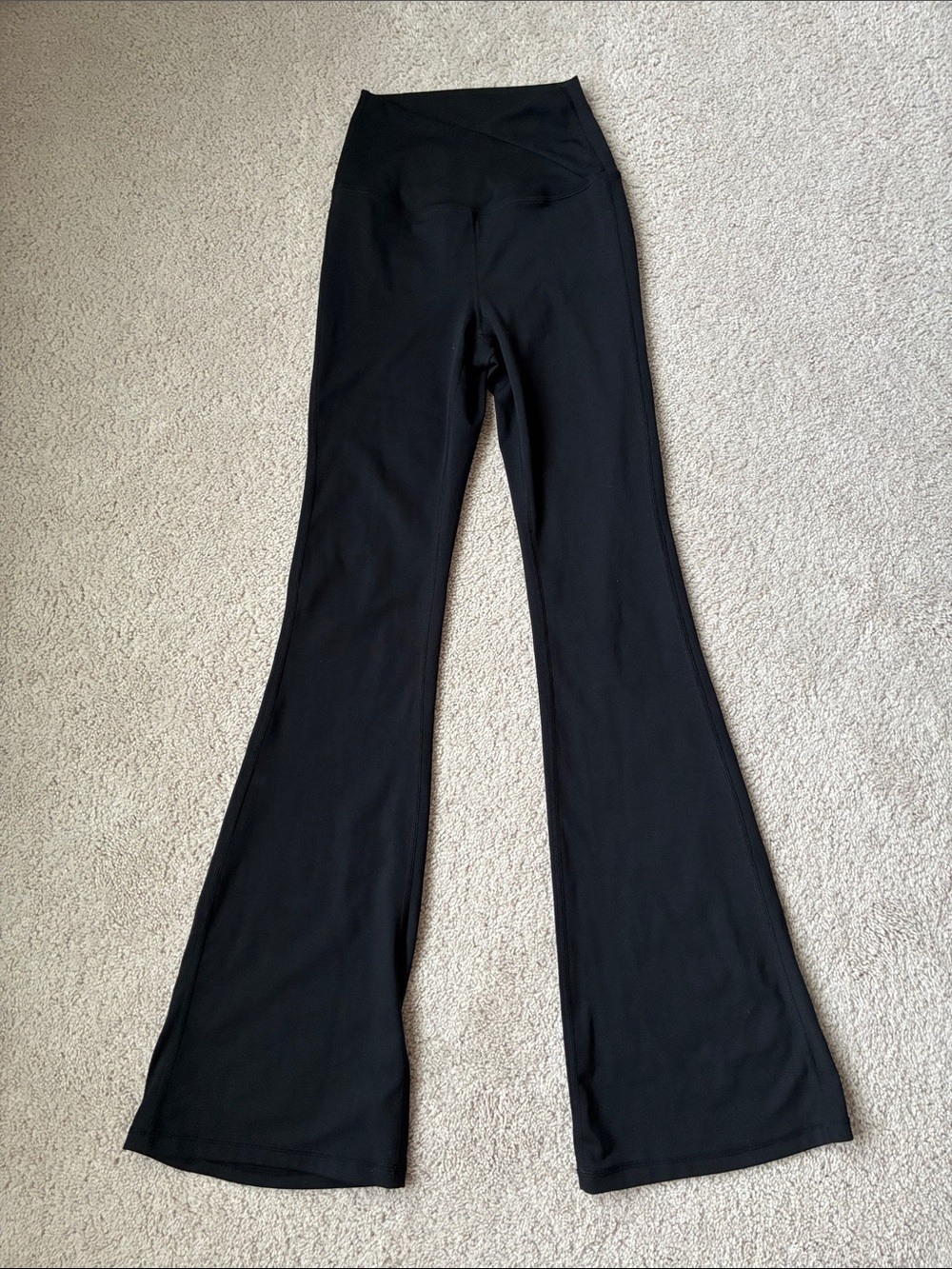 Yogalicious Lux size XS High-Rise Black Flare Yoga Pants